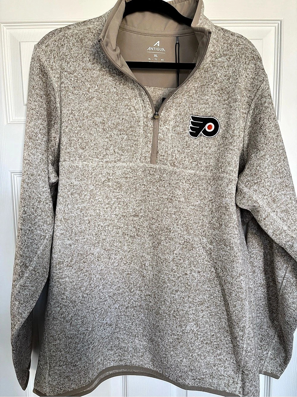 Antigua Philadelphia Flyers Generation Quarter-Zip Pullover XL